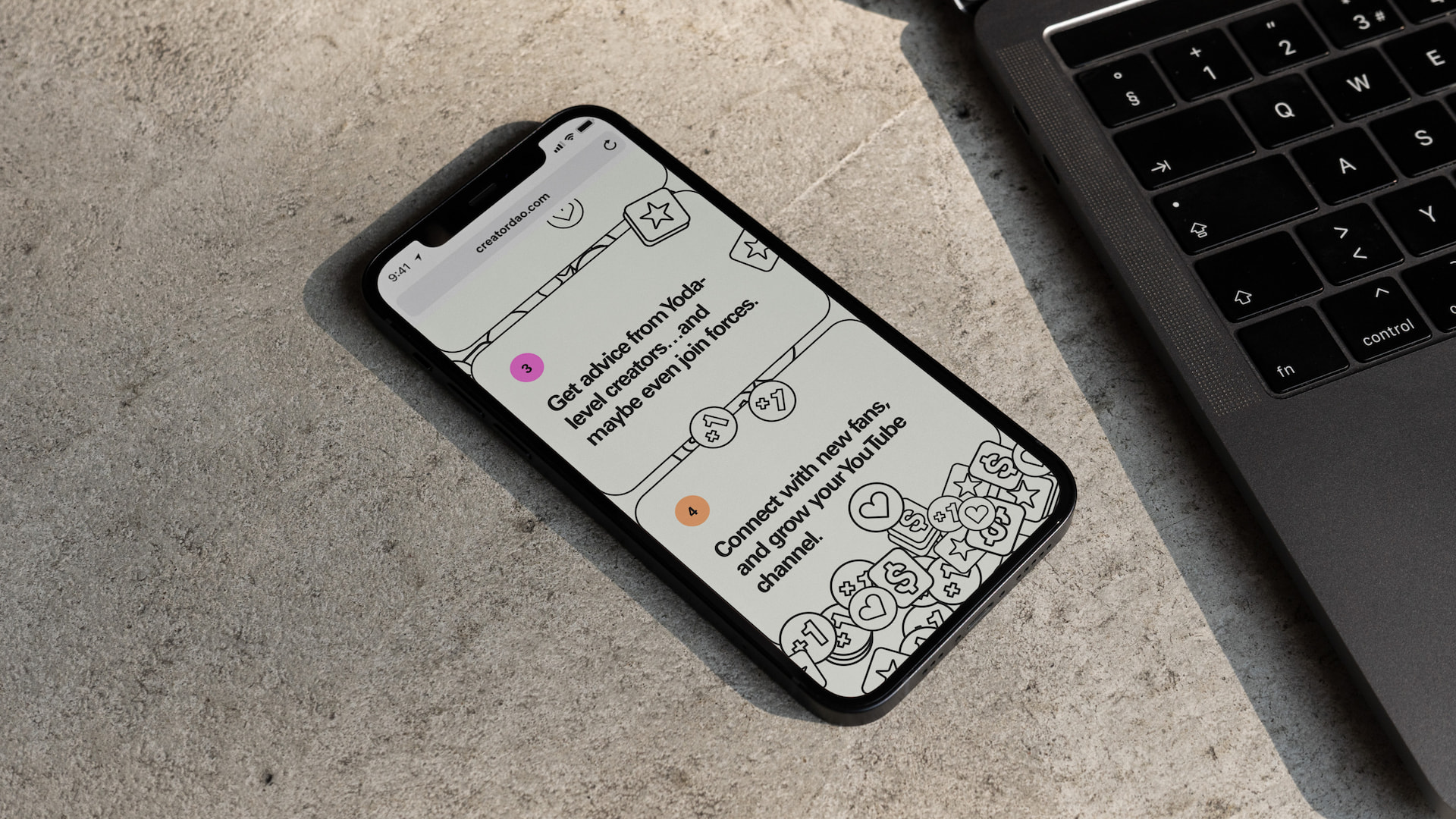 CreatorDAO Mobile Mockup